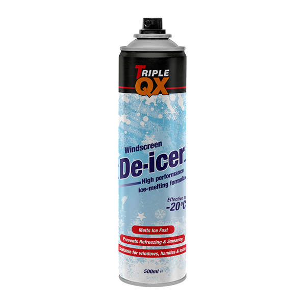 TRIPLE QX TQX Aerosol DeIcer 20C 500ml Euro Car Parts